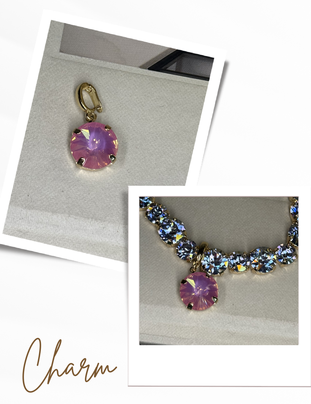 Diva Crystal Pendant 14mm Charm