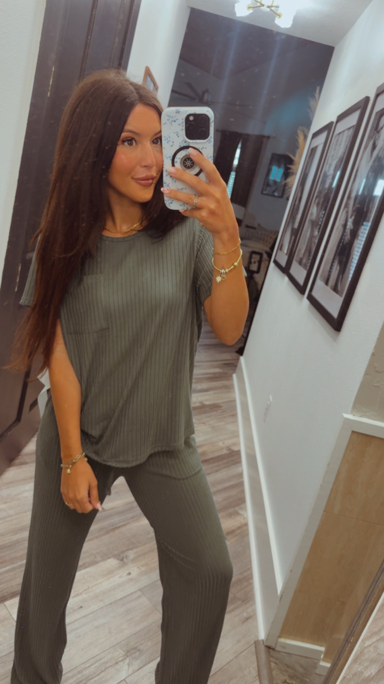 Evergreen Soft Ribbed Top