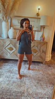 Sassy Dark Teal  Athletic Dress With Shorts