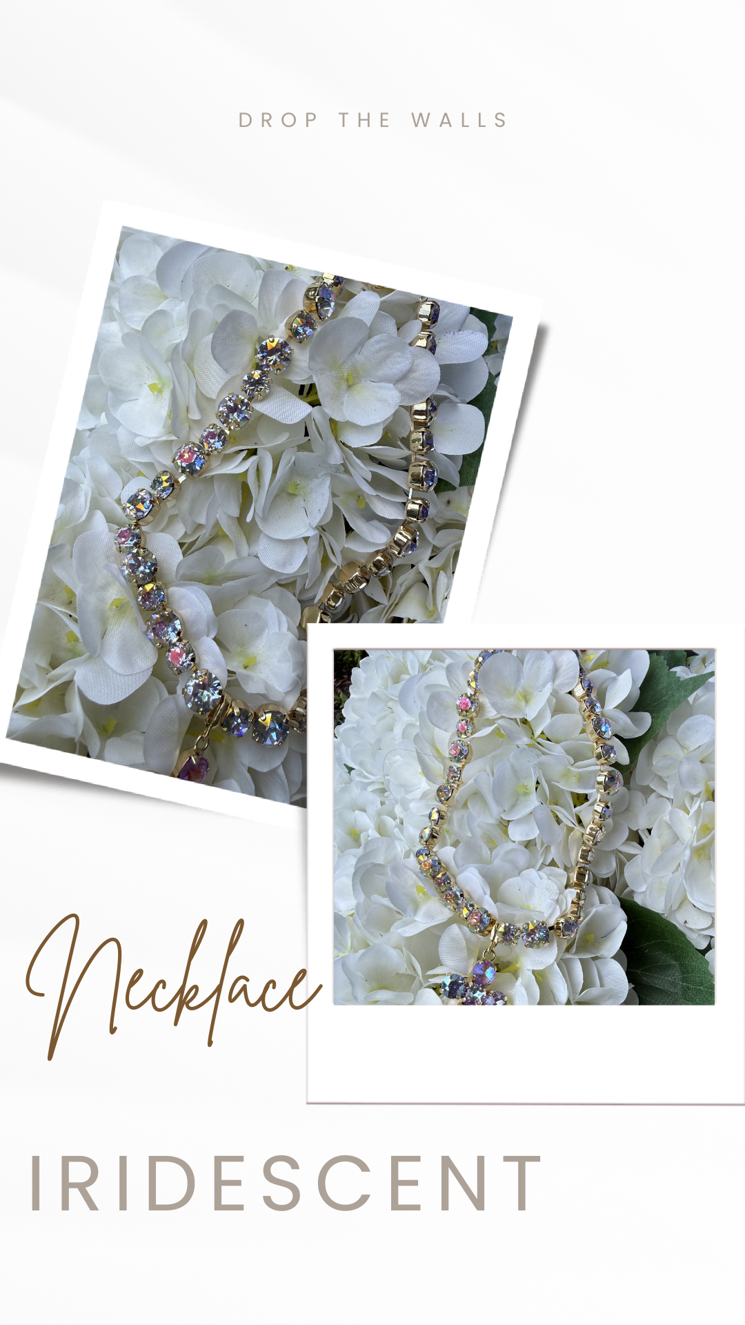 Diva Bling Crystal and Gold Necklace