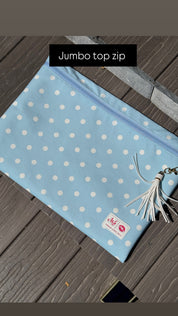 Jeaneane's Custom Make Up Junkie Bag Polka Dots