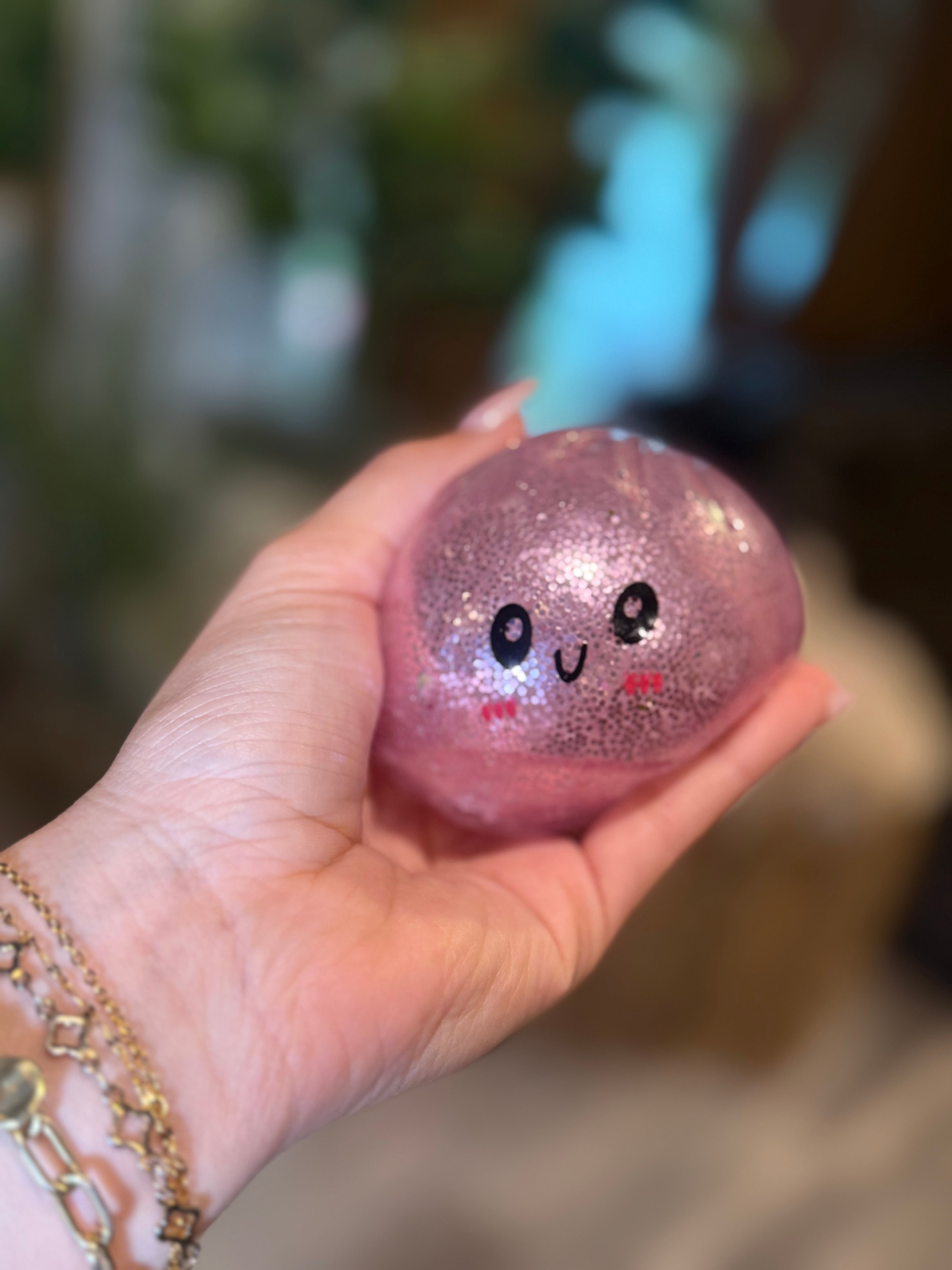 Pink Glitter Dumpling
