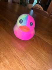 Large Pink tye Dye Duck Squishy