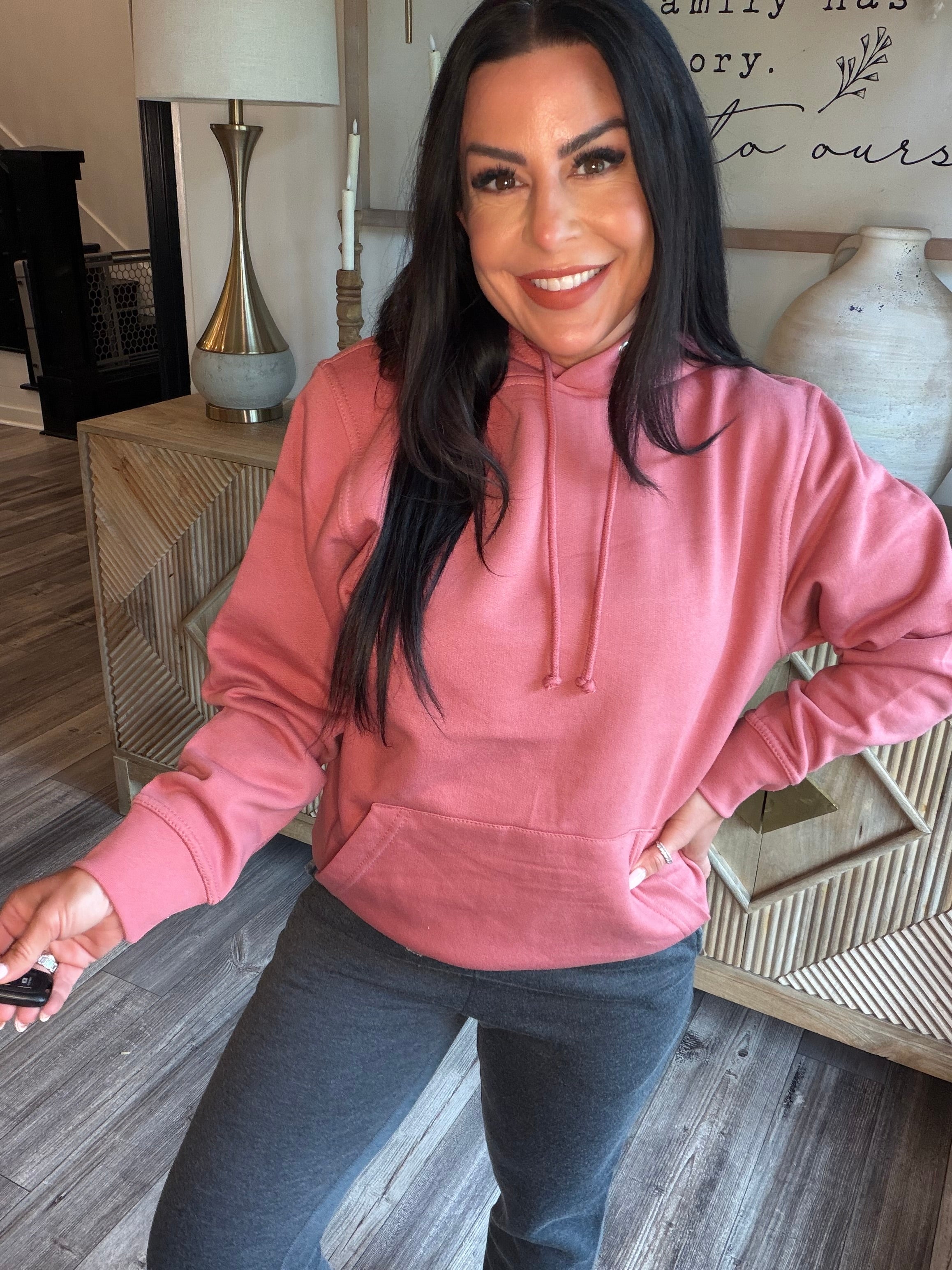 Heaven Soft Mauve Long Sleeve Hoodie