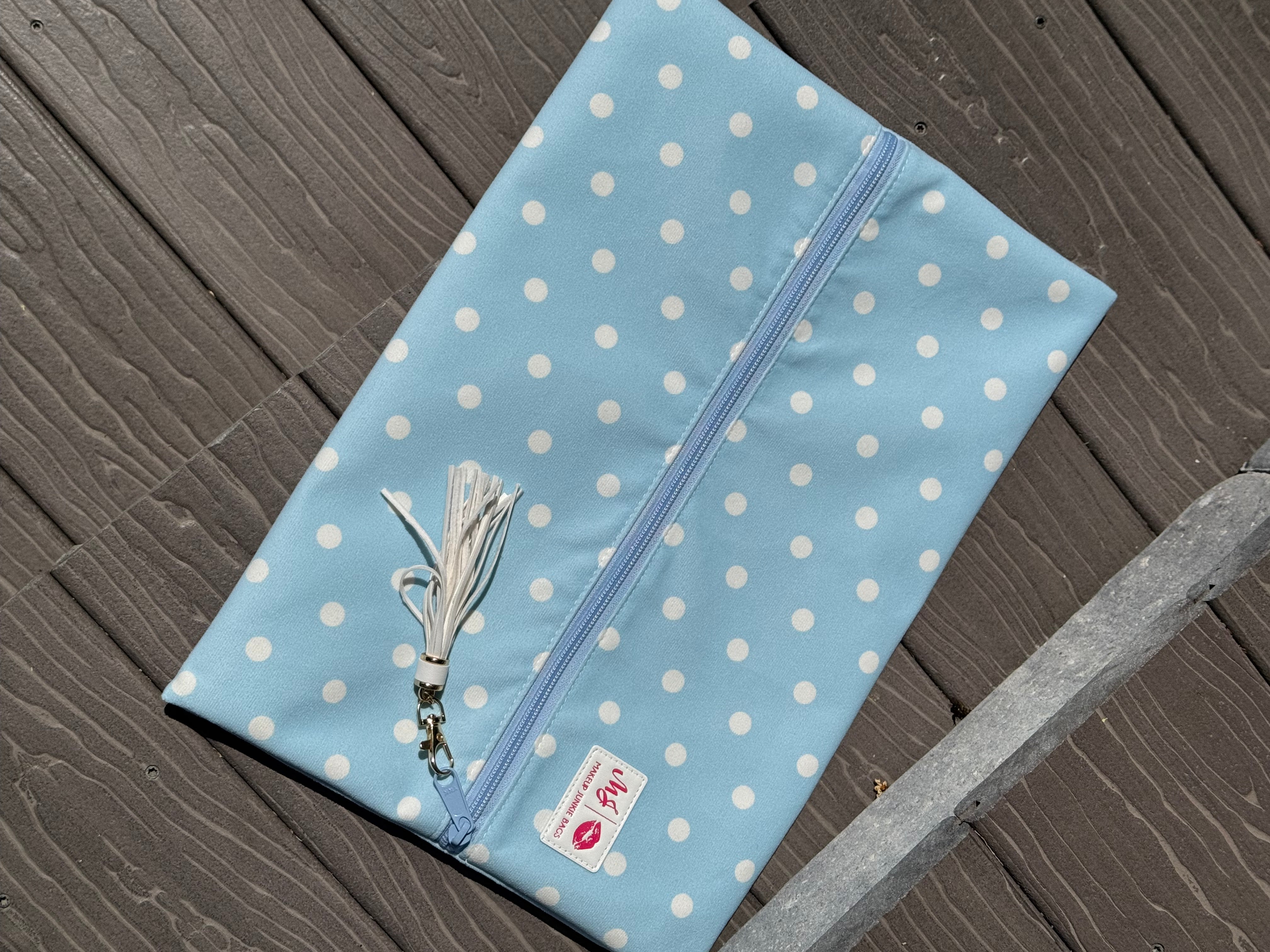 Jeaneane's Custom Make Up Junkie Bag Polka Dots
