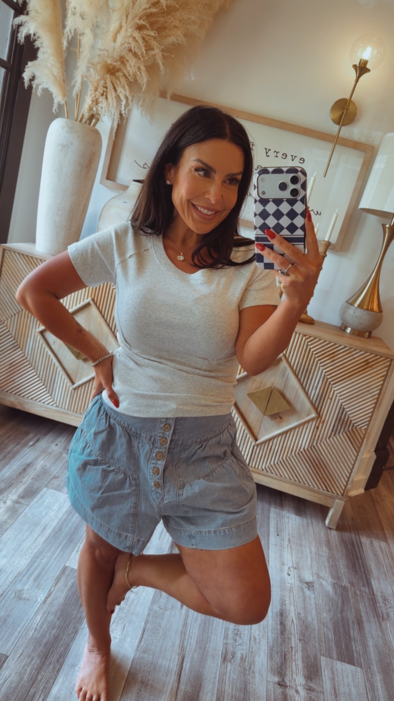 Stitch and CO Light Denim Shorts