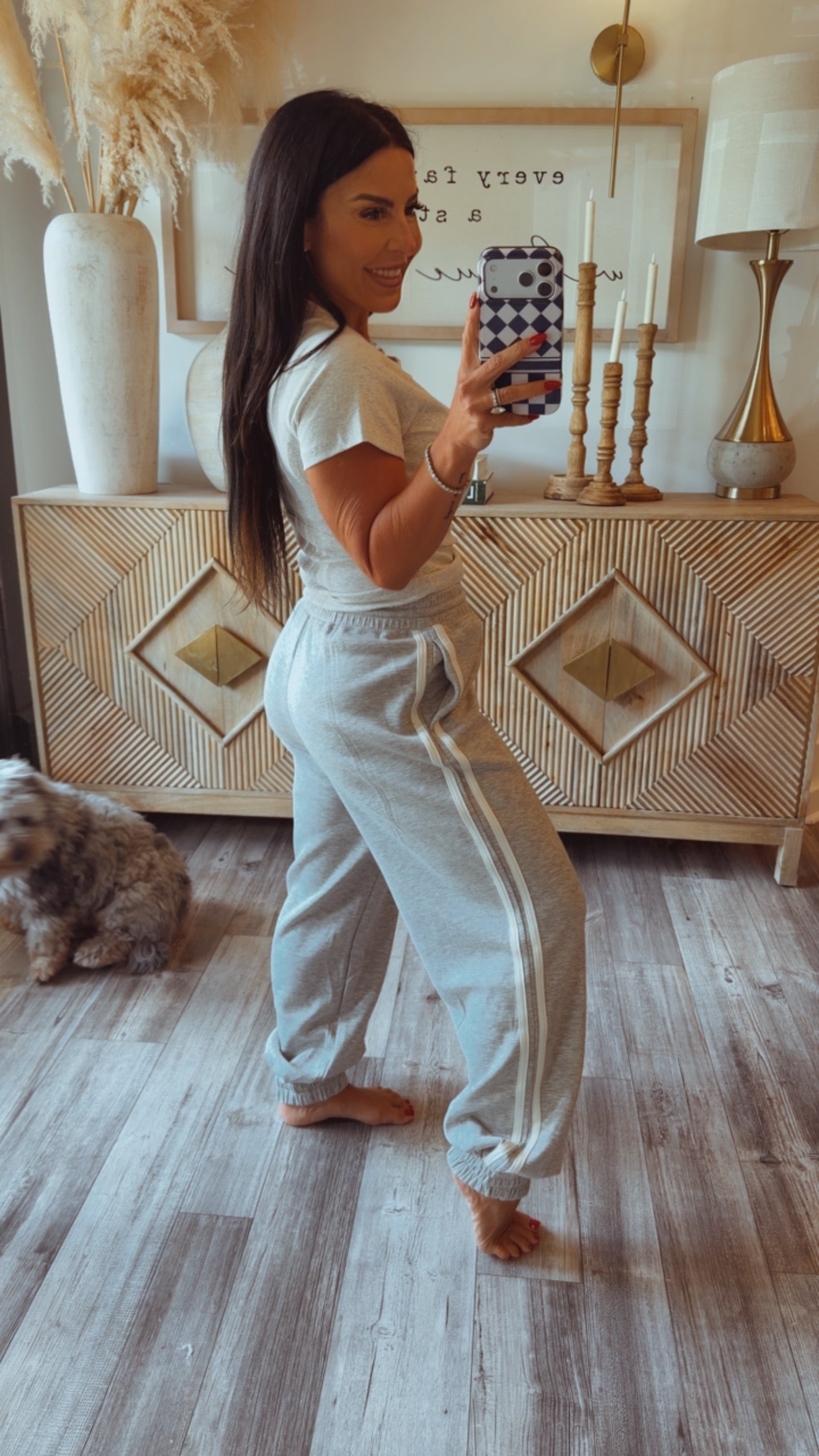 Stitch and CO Luxe Heather Grey Joogers