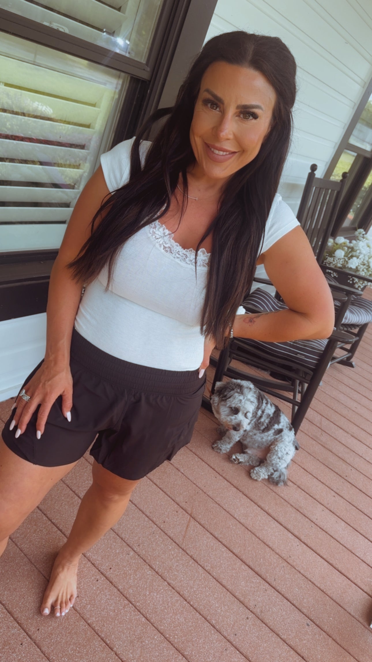 Rae Mode Black Active Everyday Shorts