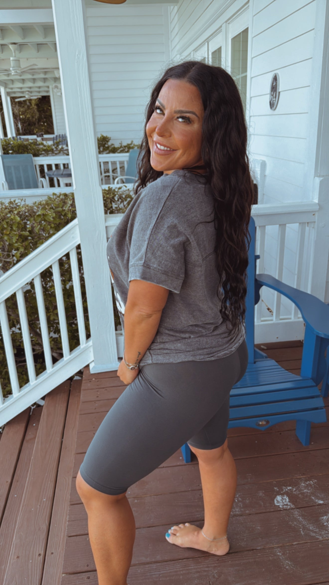 Charcoal Ultra Soft Biker Shorts