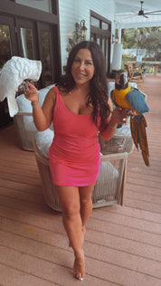 Neon Pink Tennis Dress