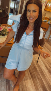 Rae Mode Frost Zip Up Sleeveless Romper