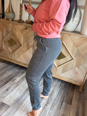 Black Wash Ultra Soft Loose Fit Joggers