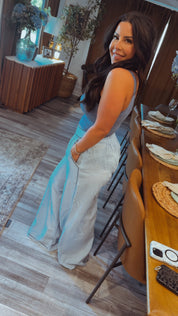 POL Linen Embroidered Pants