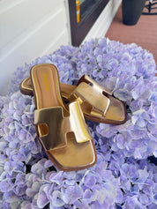 Gold Inspired Open Sandals