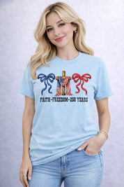 Bows Faith Freedom Graphic Tee