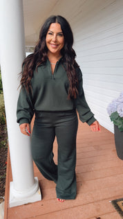 Green Luxe Raemode 1/4 Zip Jacket