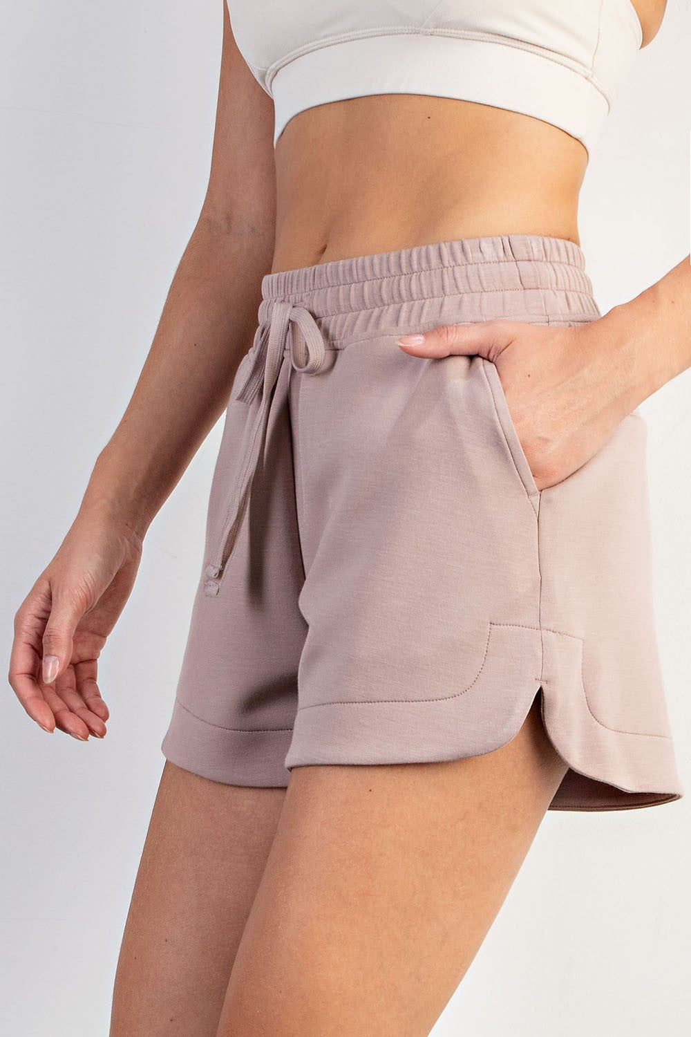 Mocha Modal Scuba Short Pants Rae Mode 30a
