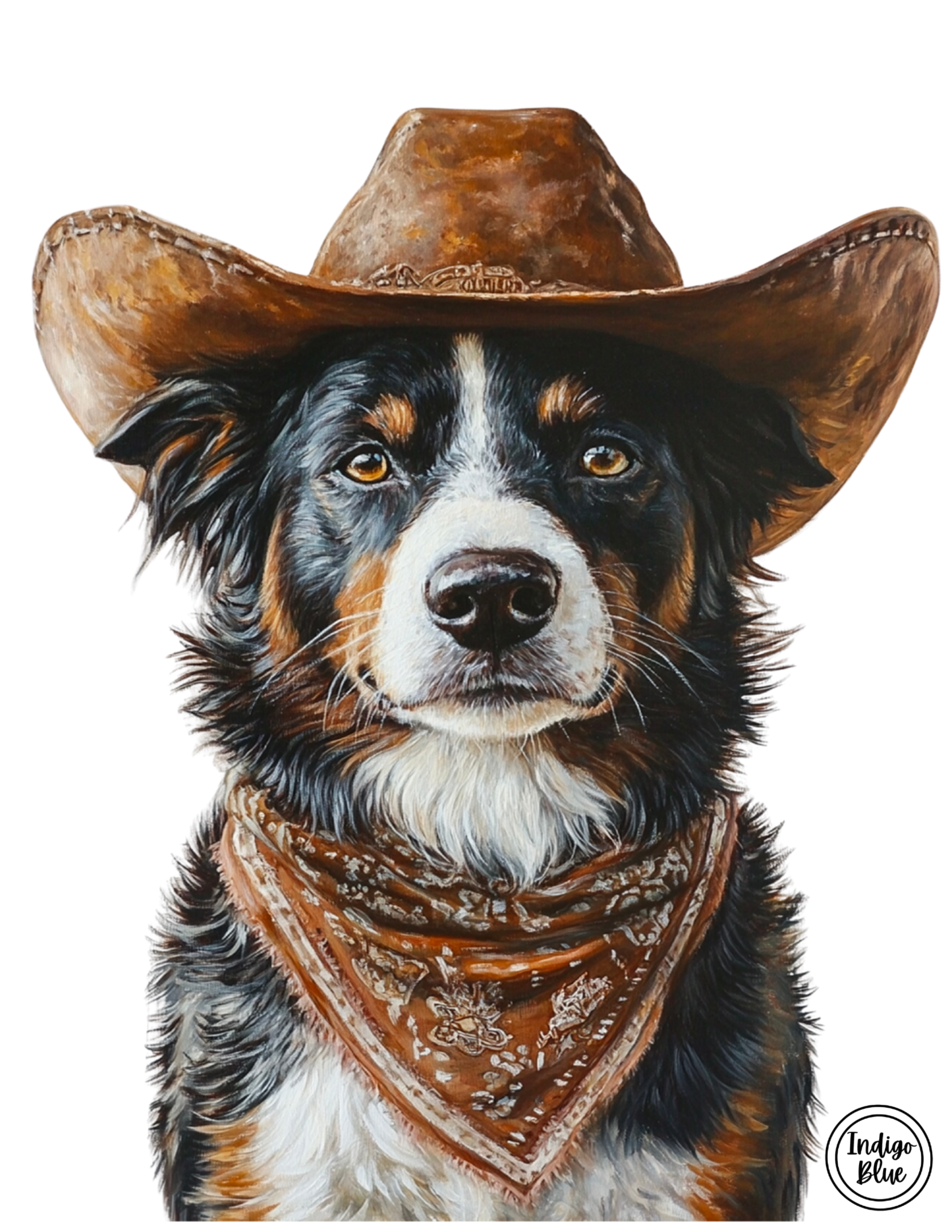 Indigo Blue Cowboy Dog