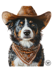 Indigo Blue Cowboy Dog
