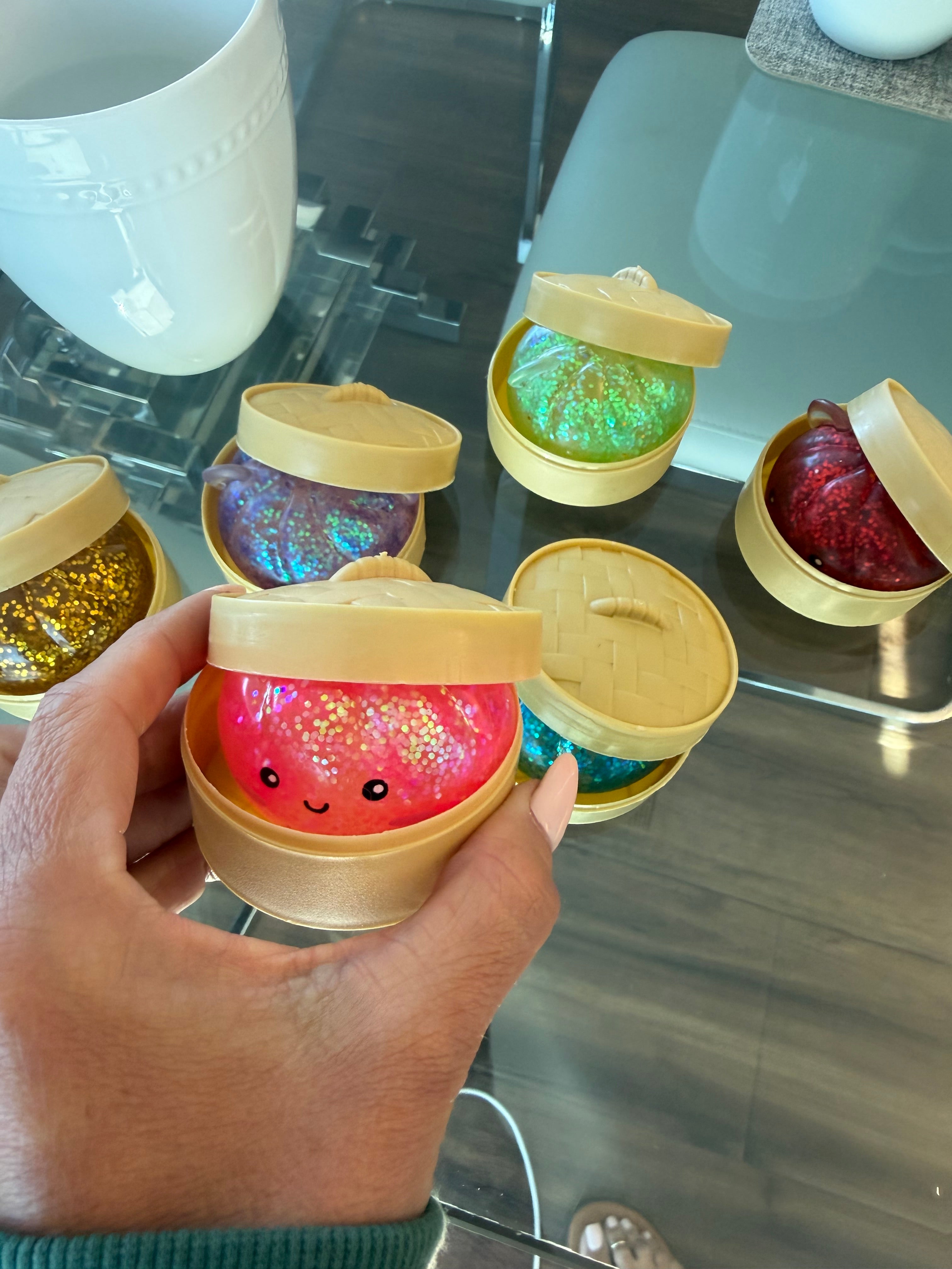 Mini Dumpling Glitter Squishy