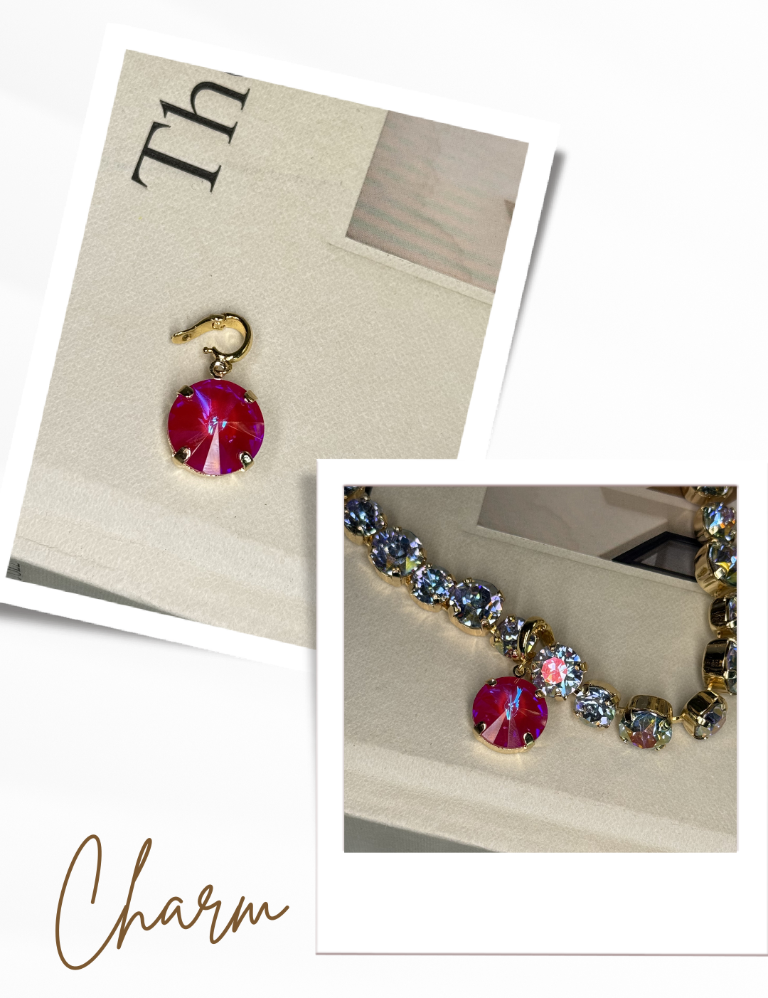 Diva Crystal Pendant 14mm Charm