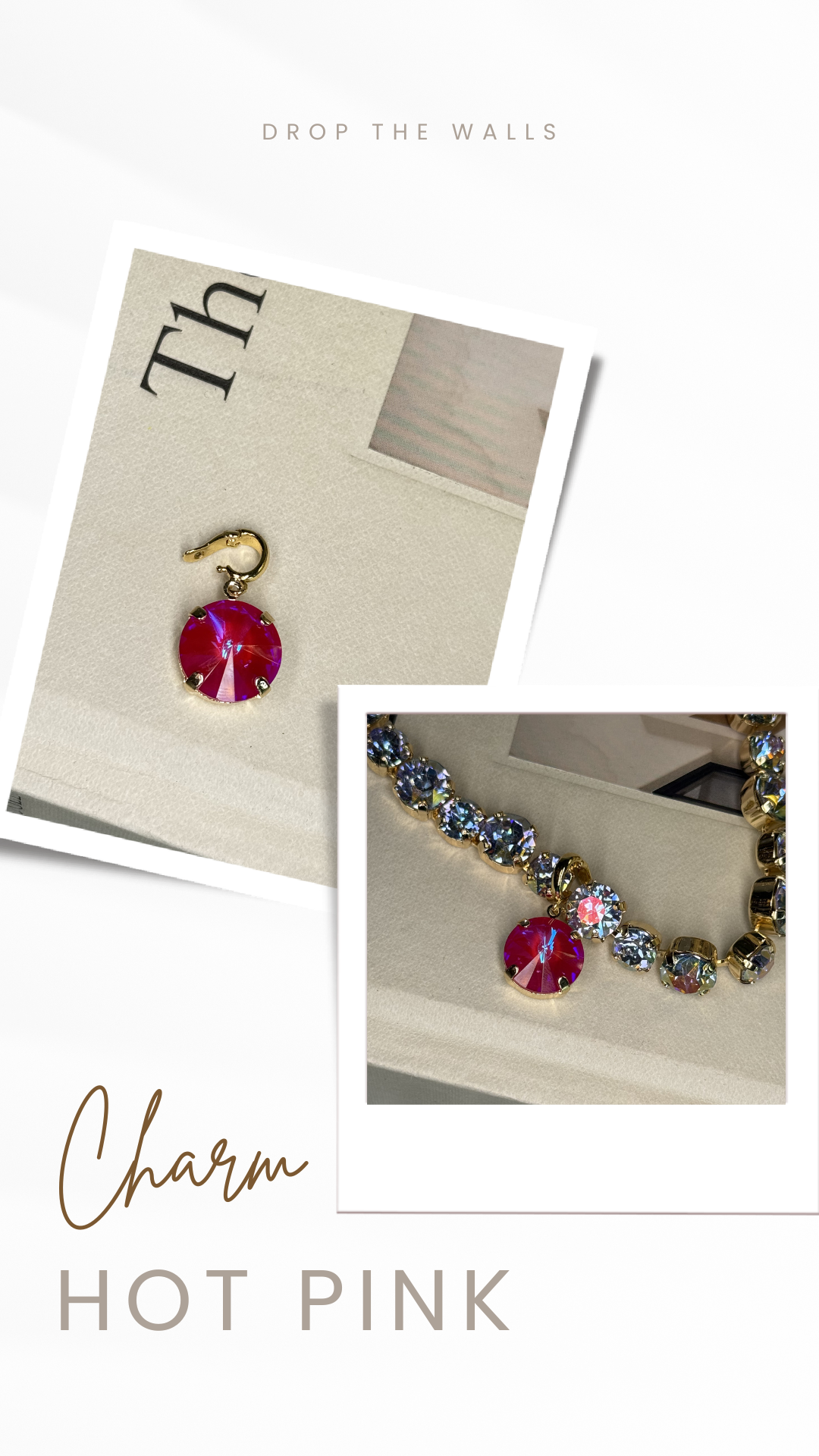 Diva Crystal Pendant 14mm Charm