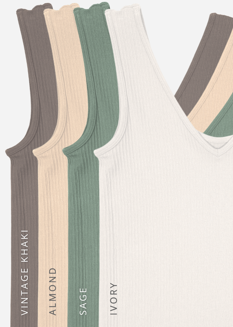 Ribbed Reversible Tank (DW)