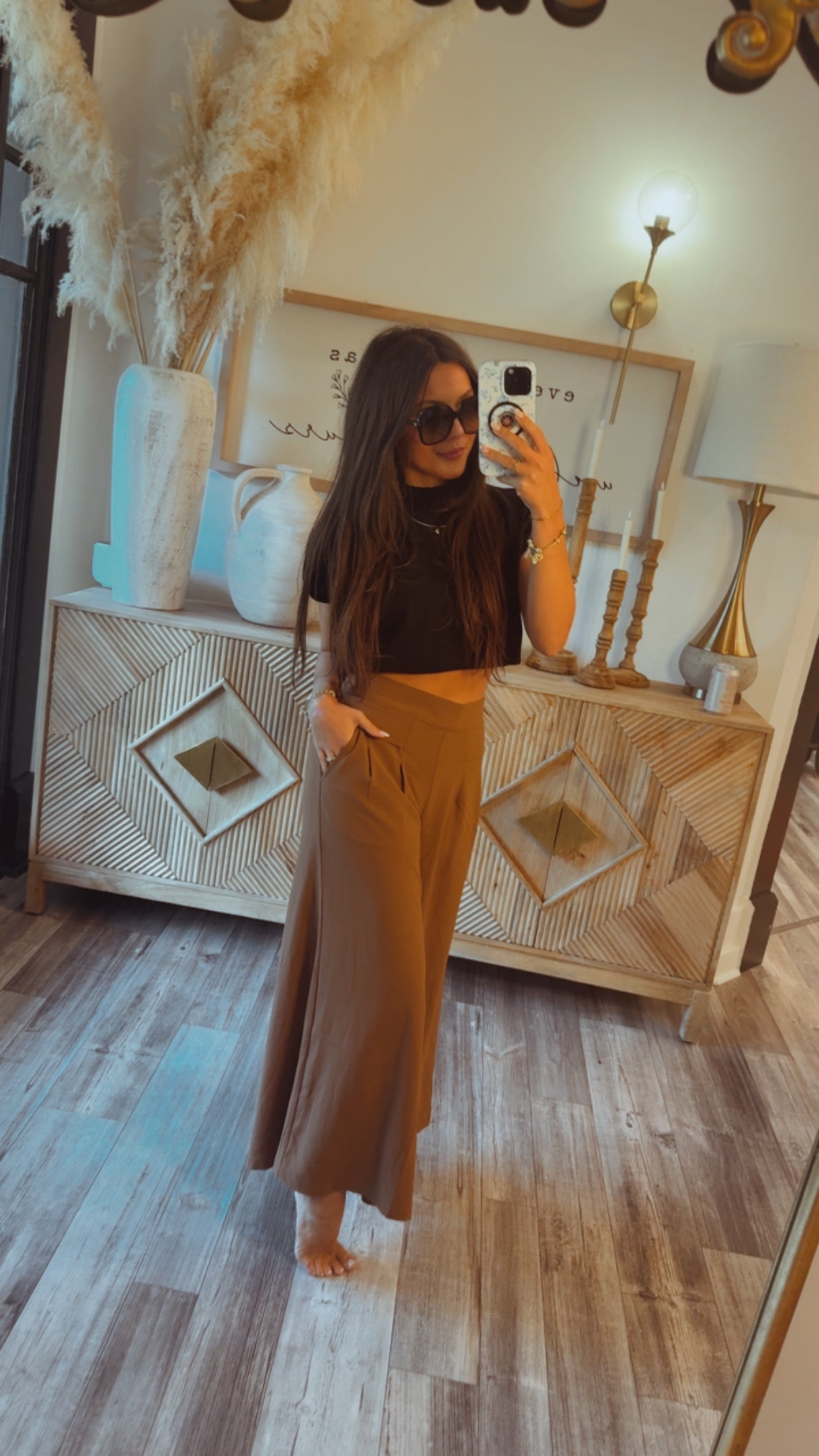 Chic Cafe Wide Leg Pants