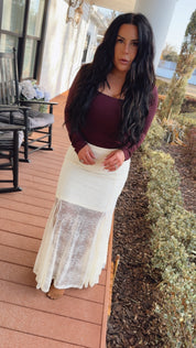 Sassy White Lace Skirt