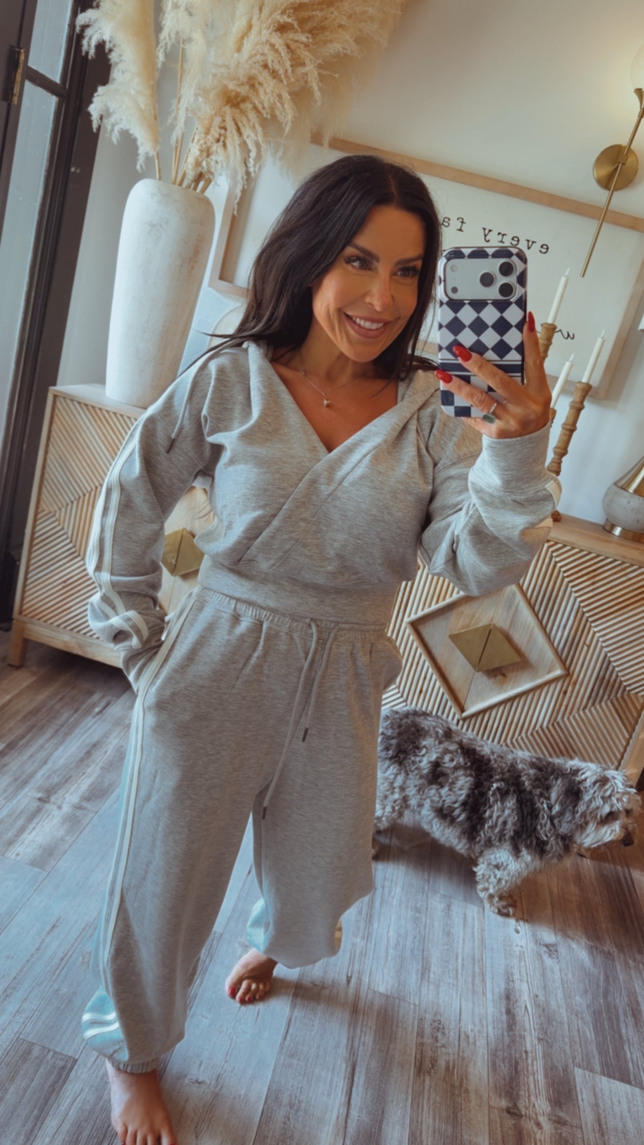 Stitch and CO Luxe Heather Grey Hoodie