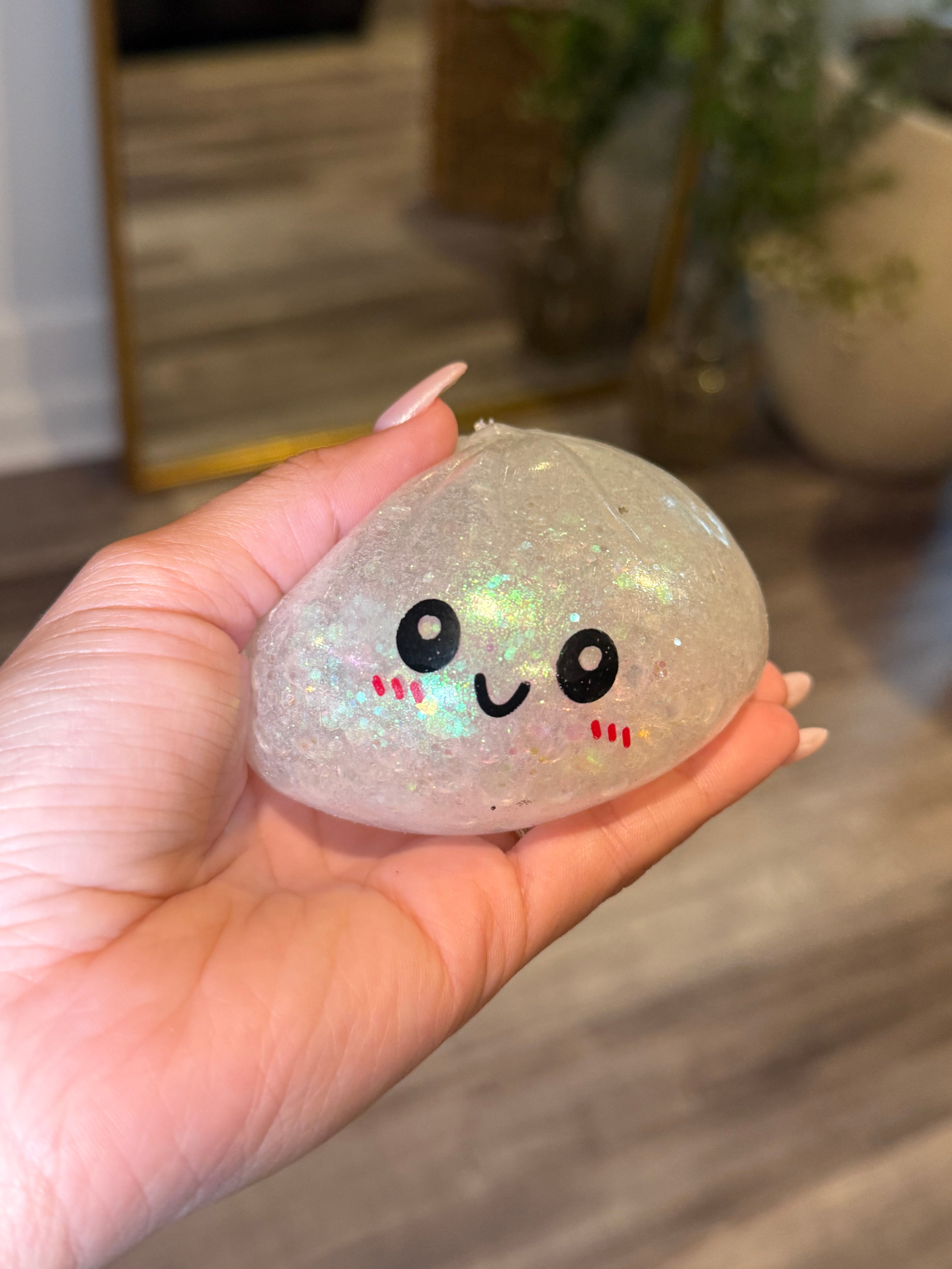 White Orbee Dumpling Squishy