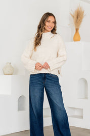 Ivory Knit Chunky Sweater