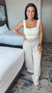 Chic Neutral Linen Pants