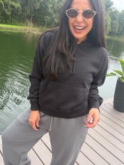 Heaven Soft Black Hoodie