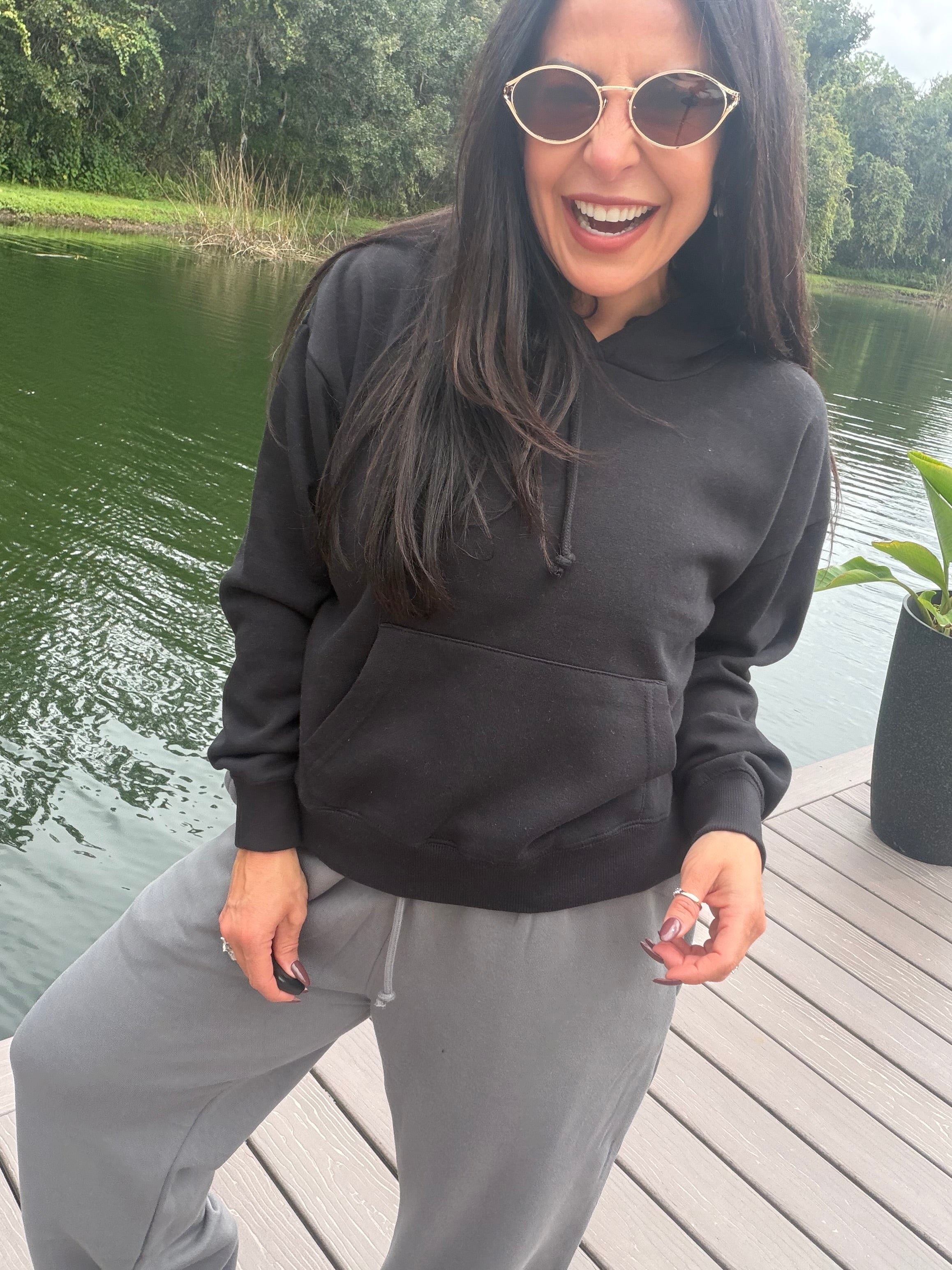 Heaven Soft Black Hoodie