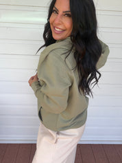 Ultra Soft Sage Long Sleeve Hoodie