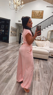 Light Pink Crop Top and Jogger Rae Mode Set
