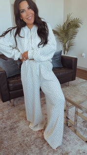 POL  Cream and Floral Joggers