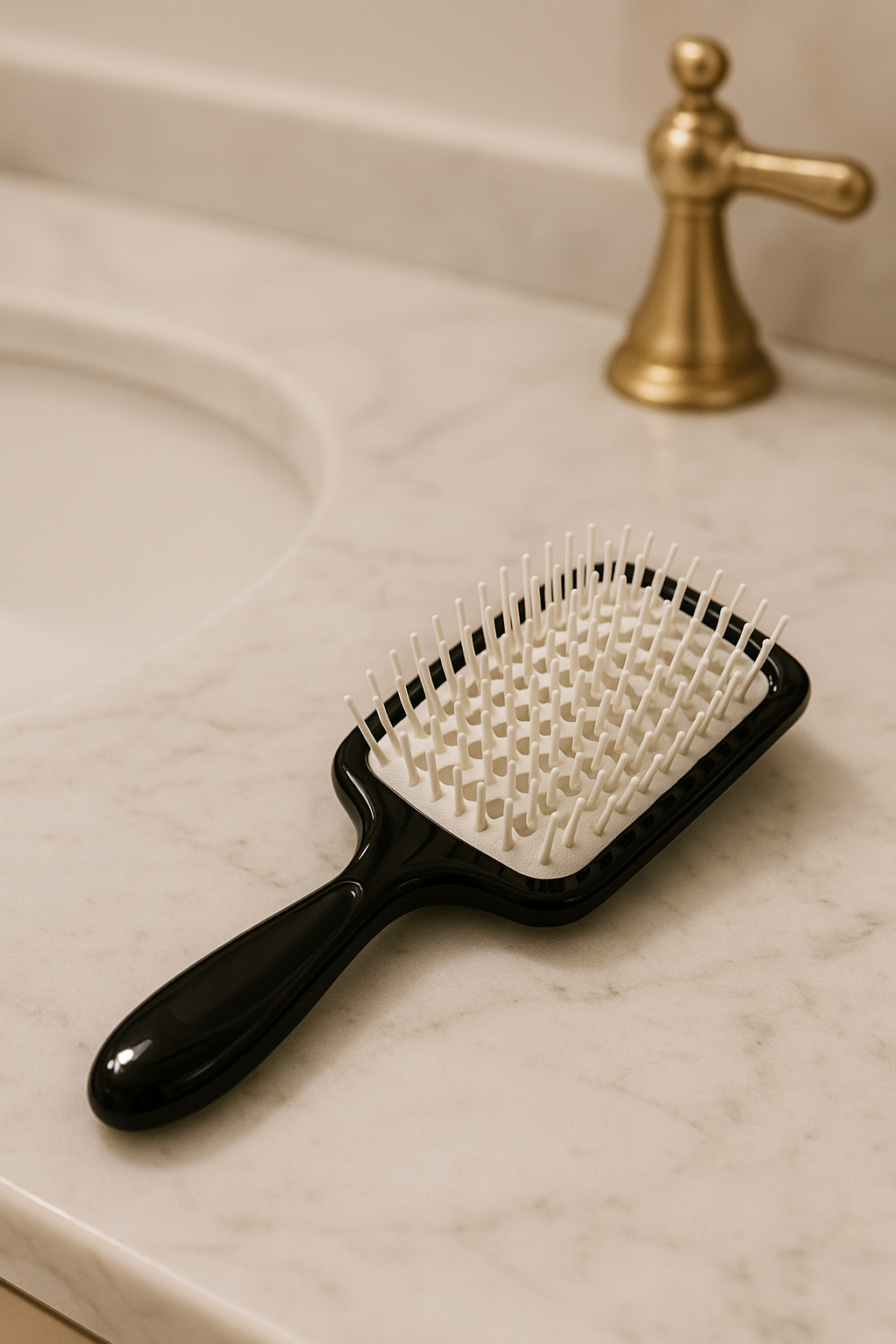 Black and White Detangle Brush
