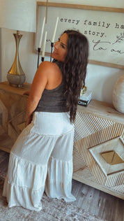 Black Acid Wash Ribbed Tank