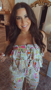 MultiColor Floral Rayon Tank