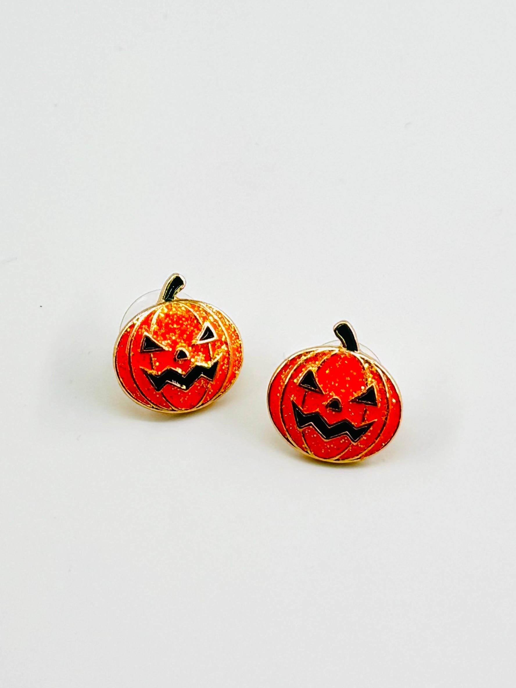 Jack O Lantern Stud Earrings