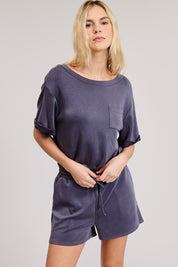 Ultra Soft Modal Romper Graphite