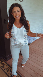 Mid Rise Tummy Control Distressed Cut Hem Special A Jeans