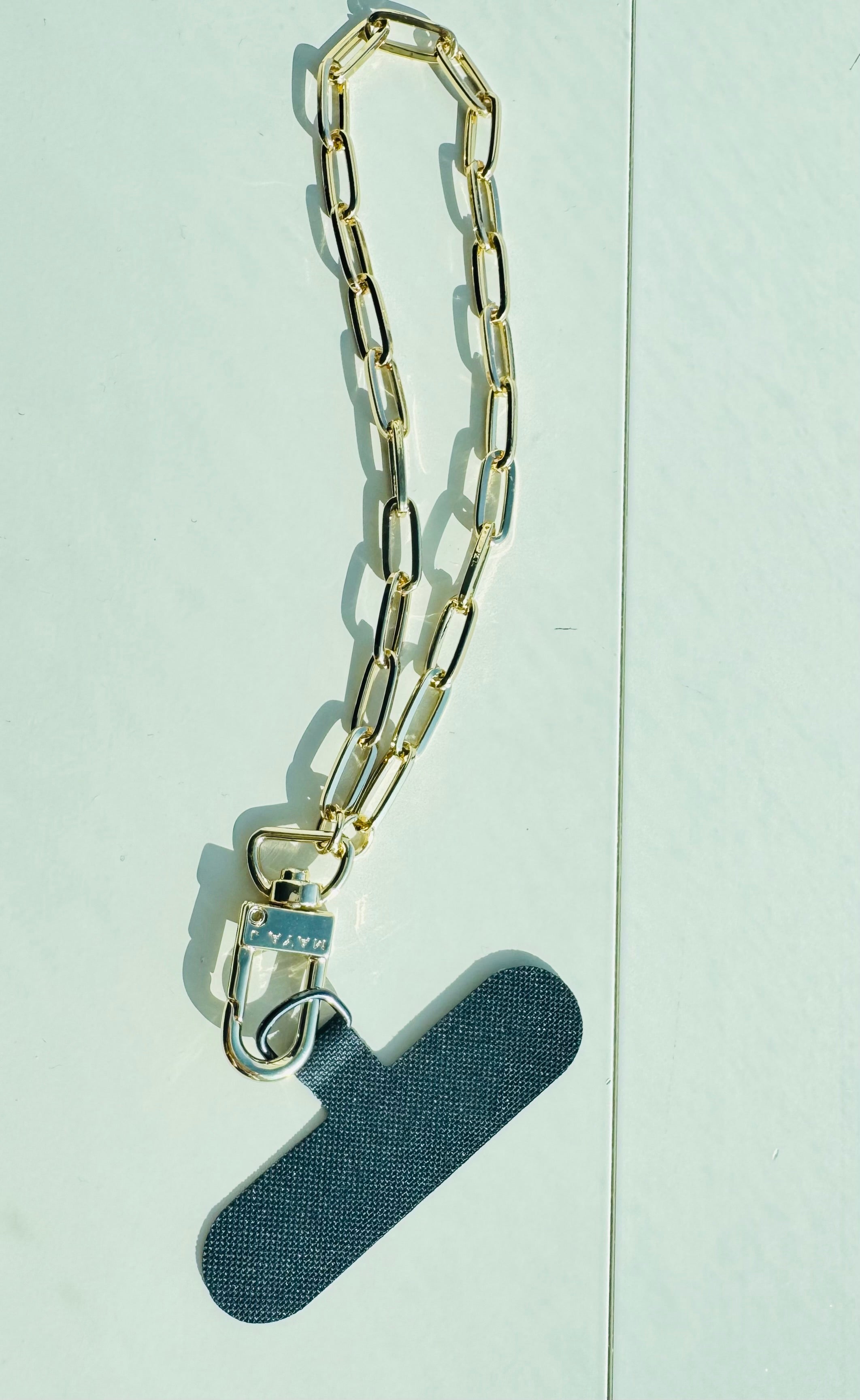 Gold Link Chain Phone Wristlet