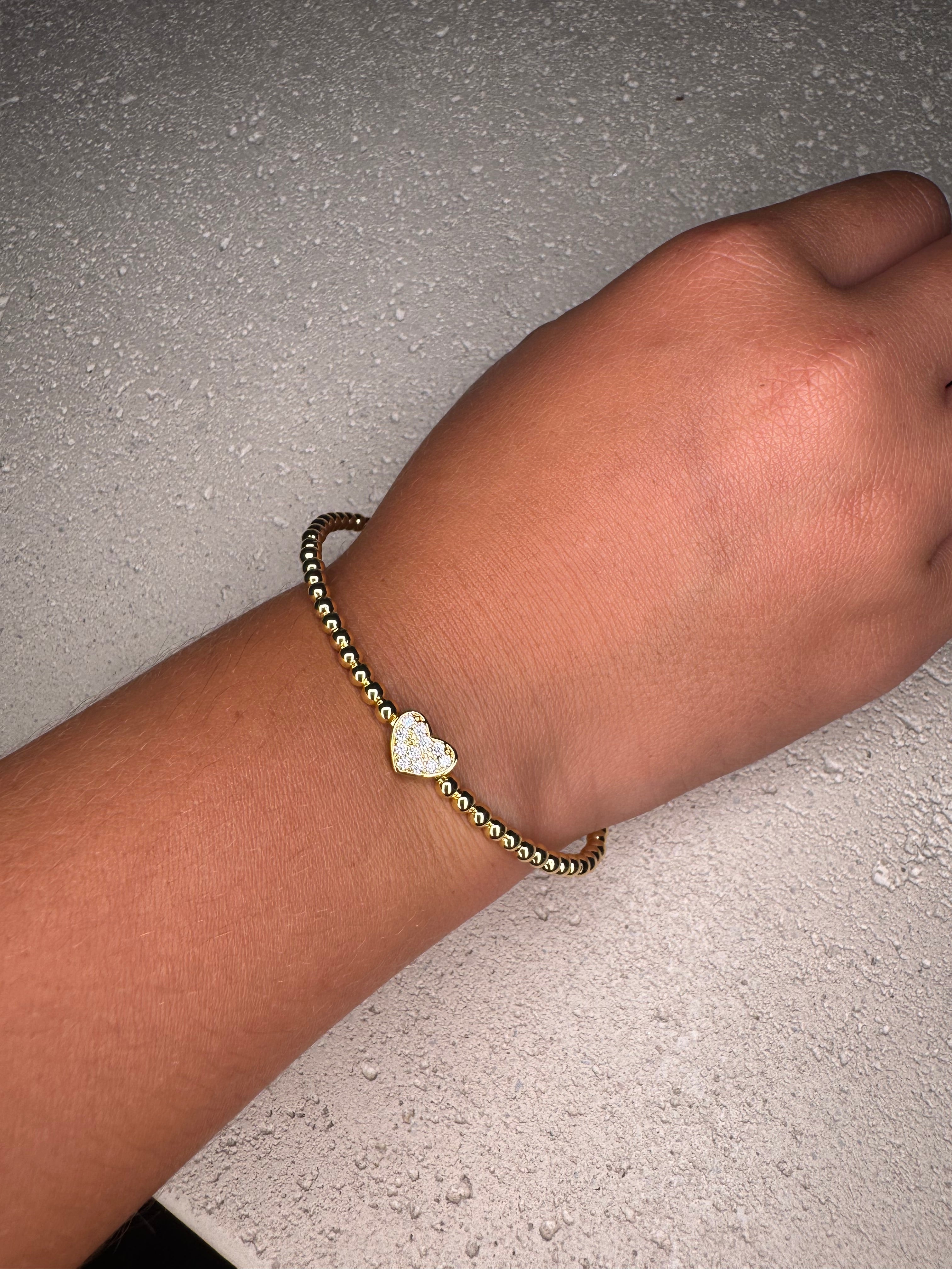 B.B.Lila Bounce Back Spring Heart Bracelet