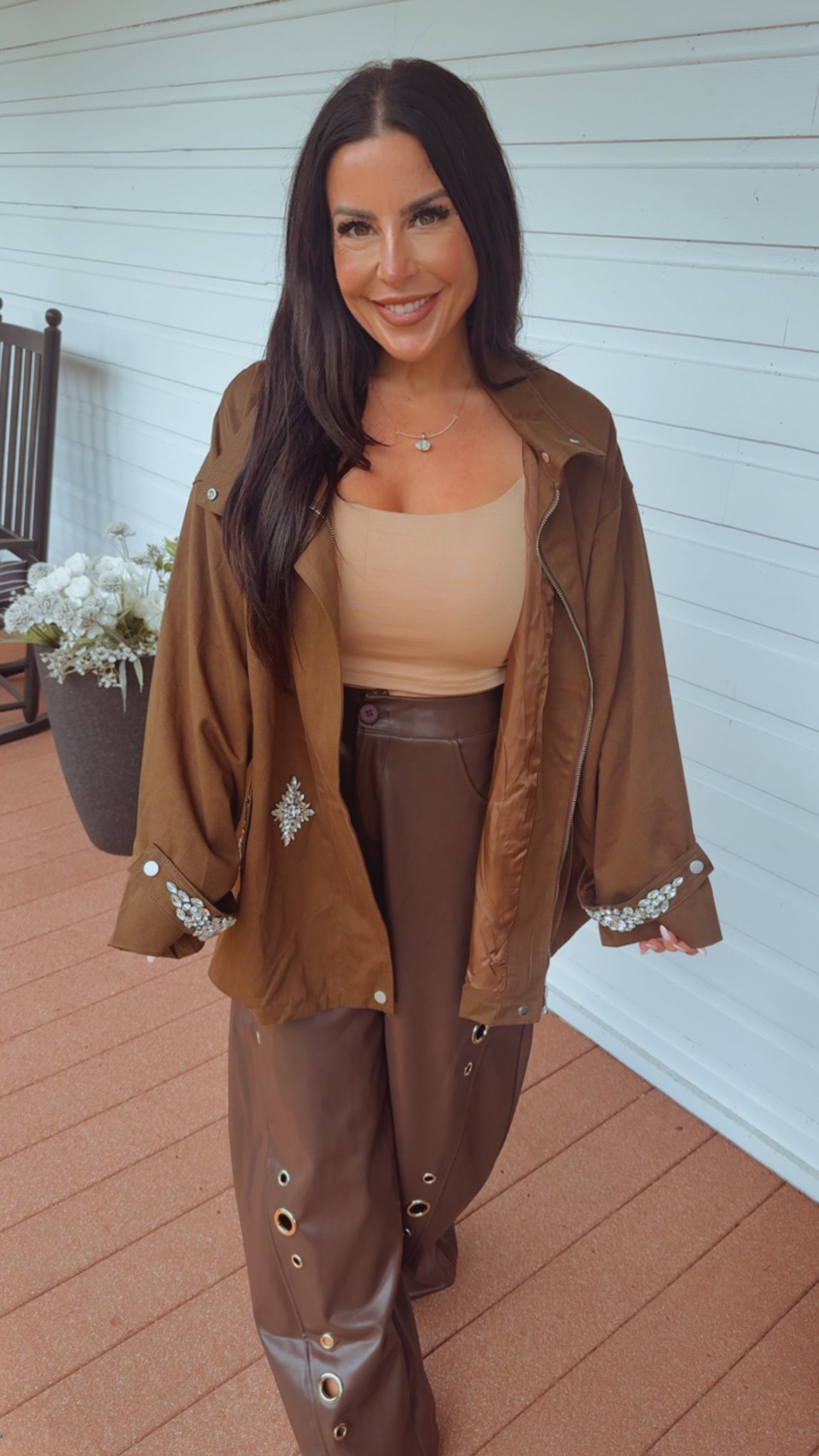 Elegant brown and Crystal Peticoat