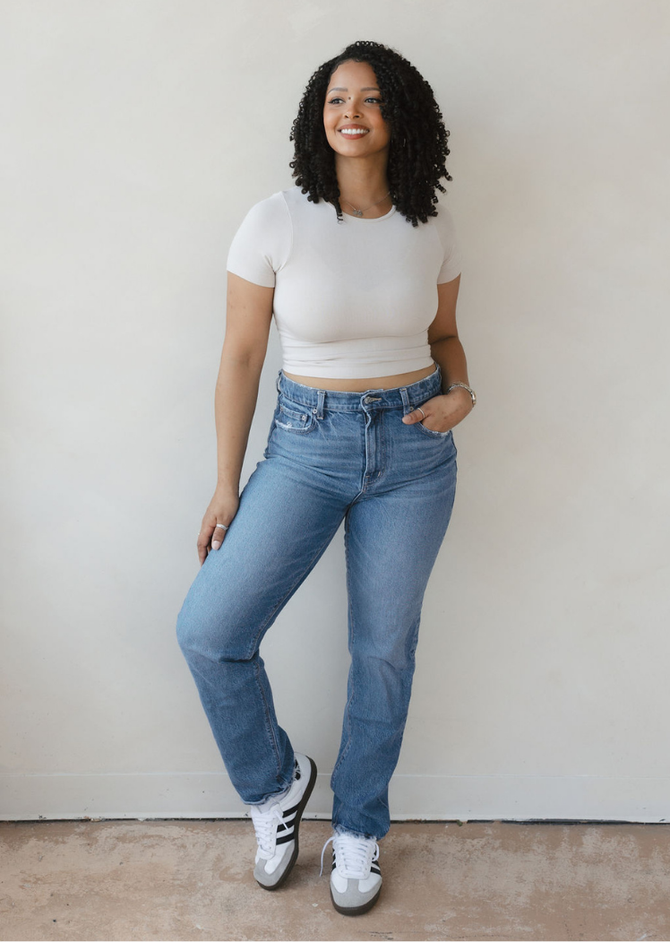 Short Sleeve Waist Length Top (DW)