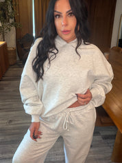 Light Grey Long Sleeve Hoodie
