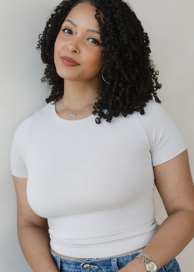 Short Sleeve Waist Length Top (DW)